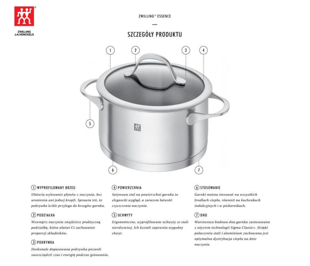 Zwilling Zestaw 5 garnków Essence - 1464025 - zdjęcie 9
